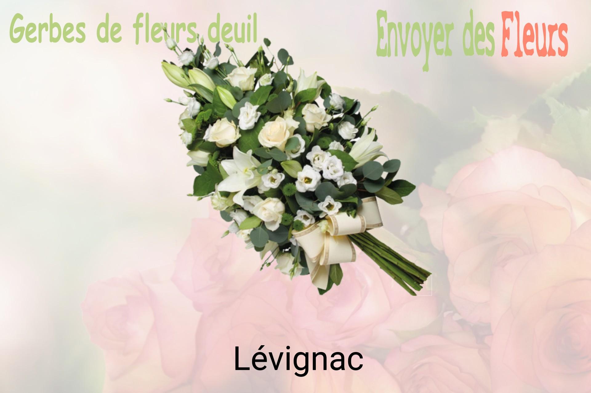 Gerbe de fleurs de deuil livrée à Lévignac